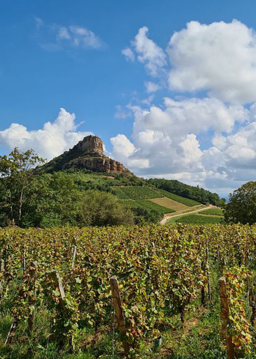 Village typique du Mâconnais en Bourgogne du Sud.